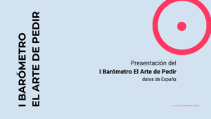 Presentación del I Barómetro El Arte de Pedir con datos de España.